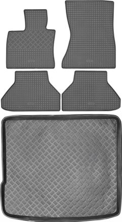 OEM Juego De Alfombrillas De Goma Para Coche Y Maletero Para Bmw X6 E71 Suv (2008-2014)