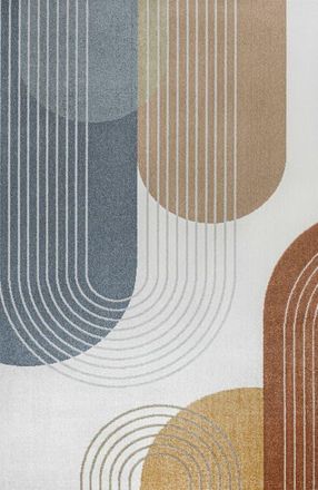 Jonathan Y Designs Arches Contemporary Minimalist Machine-Washable Area Rug in Multi at Nordstrom, Size 2Ft 0In X 8Ft 0In