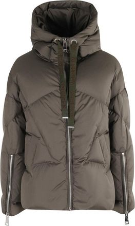 Khrisjoy Padded Olive Green Down Jacket