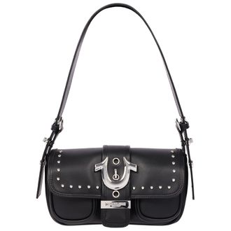 True Religion Smooth Moto Studded Shoulder Bag