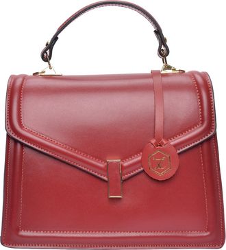 Luisa Vannini Rood Rundleer Tas