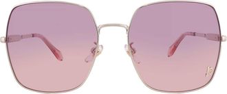 Just Cavalli Pink Gradient Square Ladies Sunglasses SJC031 0493 60