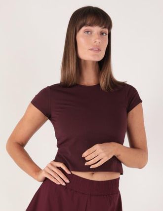 Glyder Align Tee in Crimson Velvet at Nordstrom, Size X-Small