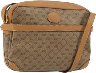 Gucci Pre-owned Plastic Cross Body Bag - Dames - Vintage Schoudertas - Beige - ONE Size - Vintage
