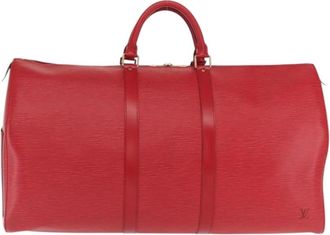 Louis Vuitton Pre-owned Weekend Bags, female, Red, Size: ONE SIZE Pre-owned Vintage Epi Keepall Travel Bag