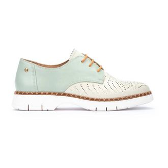 Pikolinos Henares Veter Schoenen - Dames - Veterschoenen - Groen - 35 EU - Leer - Schoenen