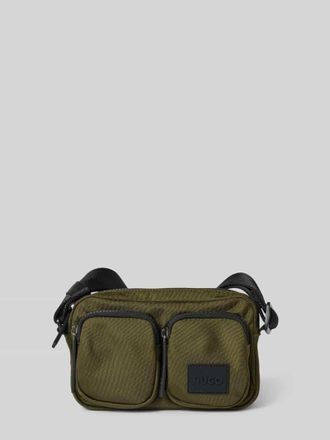 HUGO BOSS Umh&auml;ngetasche mit &auml;u&szlig;eren Rei&szlig;verschlusstaschen Modell ETON 3.0 in Oliv, Gr&ouml;&szlig;e 1