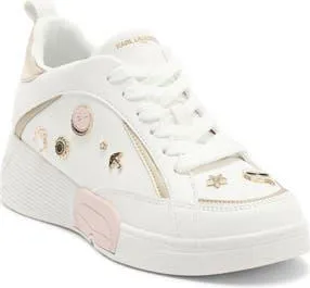 Karl Lagerfeld Mineola Lace Up Sneaker in Bright White at Nordstrom Rack, Size 7.5