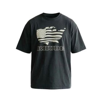 Rhude T-Shirts, male, Black, Size: XL T-shirt