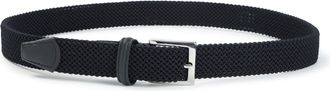 Kiton Navy Blue Elastic Belt-Uomo