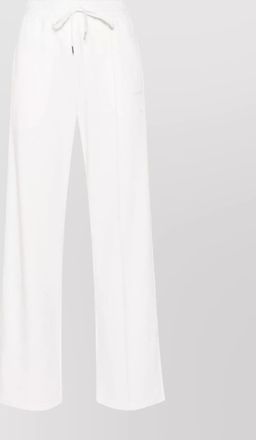 Parosh embroidered logo straight trousers