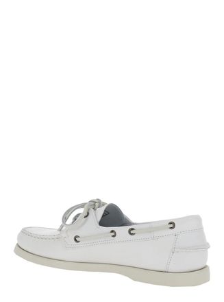 Sebago Docksides Portland Loafer - White