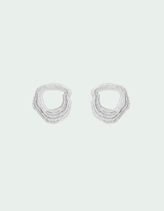 Tutti & Co Womens Dusk Earrings - Silver