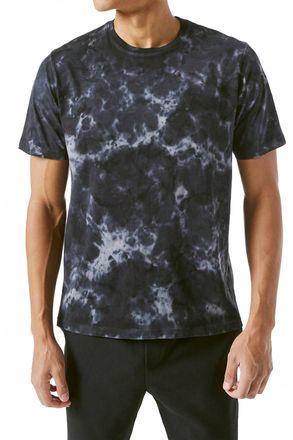 Frame Denim Tie Dye T-Shirt In Noir Multi