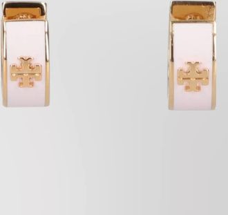 Tory Burch enamel hoop earrings