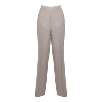 Tagliatore Wide Trousers, female, Beige, Size: XS Adima Trousers
