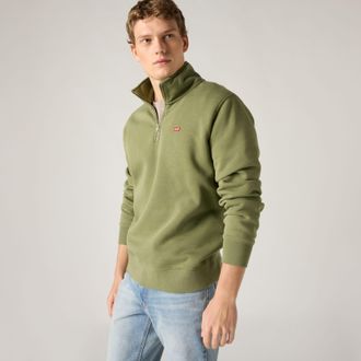 Levi's Housemark Quarter Zip Pullover - Mens - XL - Green