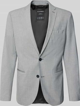 s.Oliver Black Label 2-Knopf-Sakko aus Viskose-Mix mit Reverskragen Modell Ultimate in Hellgrau, Größe 102