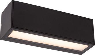 Lucide L&aacute;mpara de pared de aluminio con 1 led integrado, negro