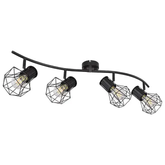 Globo Lighting Plafoniera Sala Da Pranzo Faretto Fascio Corridoio Bar Girevole Nero Globo 54017-4