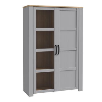 Furniture To Go Bohol Display Cabinet in Light Grey