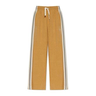 Palm Angels Pantalones de ch&aacute;ndal de pierna recta - Trousers - Mujer - Beige - XS