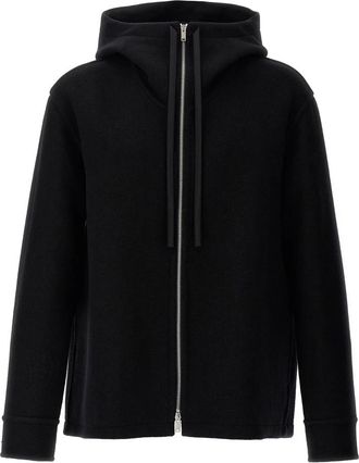 Jil Sander Jassen, Heren, Zwart, M, Wol, 08 Blouson