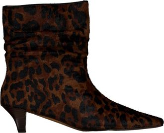 Toral Shoes Enkellaarzen Tl-basilia - Dames - Laarzen met Hak - Bruin - 41 EU - Schoenen