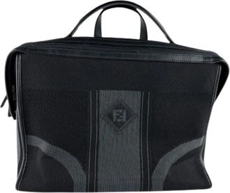 Fendi Pre-owned Vintage Handtas - Heren - Vintage Handtas - Zwart - ONE Size - Leer - Vintage