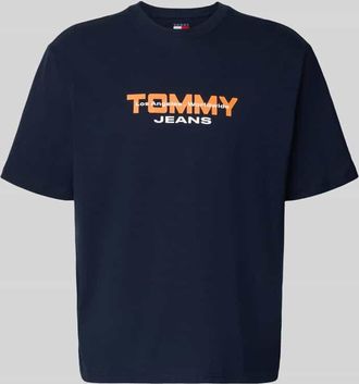 Tommy Jeans Regular Fit T-Shirt aus reiner Baumwolle in Marine, Gr&ouml;&szlig;e XXL