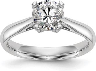 Diamond2Deal 14k Gold Lab Grown Diamond Engagement Ring 3/4Ct Clarity- VS Color- G-H