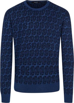 Dsquared2 Sweatshirts & Hoodies - Heren - Truien - Blauw - Maat: XL