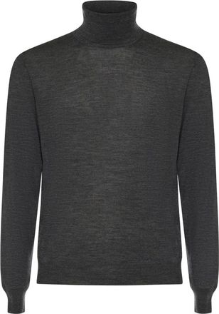 Mauro Ottaviani Turtleneck Trui - Heren - Coltruien - Grijs - 2XL - Wol - Truien & Vesten