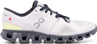 On On Cloud X 3 lace-up sneakers - women - Rubber/Fabric/Rubber/Fabric - 5 - Pink
