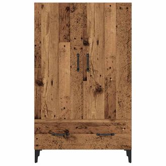 Berkfield Home Highboard Old Wood 70x31x115 cm Engineered Wood in Brown | Size: 70 x 31 x 115 cm