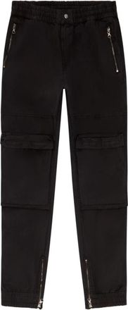Diesel Zwarte Broek voor Mannen Aw 24 - Heren - Straight fit broeken - Zwart - XL - Katoen - Broeken