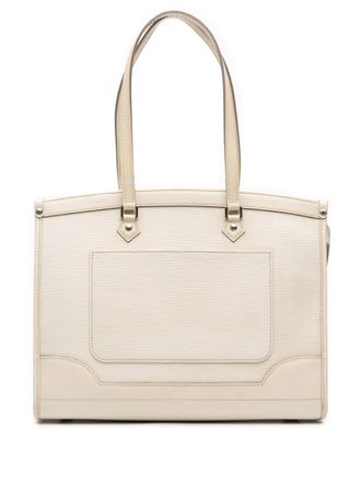 Louis Vuitton 2008 Epi Madeleine GM schoudertas - Wit