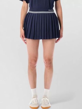 Sporty & Rich tennis mini skirt contrast trim pleated