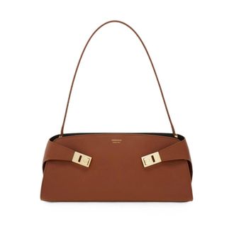 Ferragamo Shoulder Bags, female, Brown, Size: ONE SIZE Ferragamo Bags
