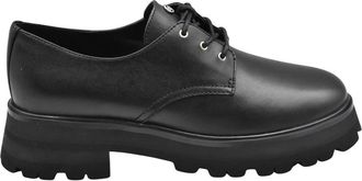 Michael Kors Lowen Leren Oxford - Dames - Schoenen - Zwart - Maat: 42 EU Leer