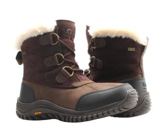 UGG Womens UGG Ostrander 1008125-STT Boots Stout Leather Waterproof RHS7216