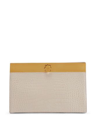 Giuseppe Zanotti Tanaya clutch bag - Neutrals