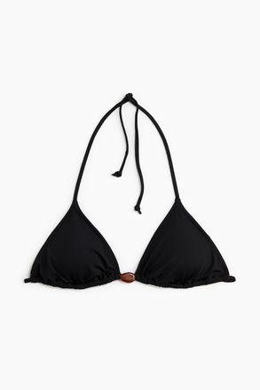 H&M Wattiertes Triangel-Bikinitop - Schwarz