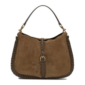 Etro Maxi Suede Pony Tas - Dames - Tassen - Bruin - Maat: ONE Size Su&egrave;de