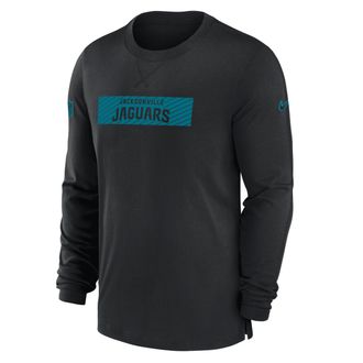 Nike Jacksonville Jaguars Sideline Player Team Issue Mens Nike Mens Dri-FIT Long-Sleeve Top in Black | 02FE00A9N-B73