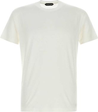 Tom Ford White Crewneck Solid T-Shirt