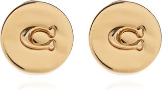 Coach Earrings, female, Yellow, Size: ONE SIZE Brass earrings