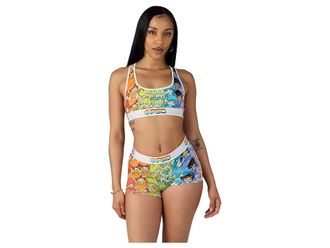 PSD Rainbow Brite Rainbow Sports Bra Womens Bra : LG, Elastane/Polyester