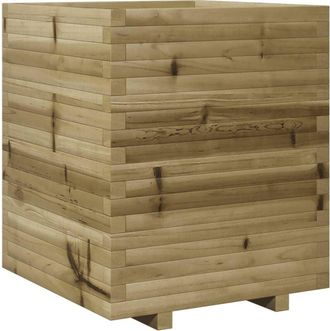 vidaXL Jardinera Madera De Pino Impregnada 60x60x72 Cm Vidaxl