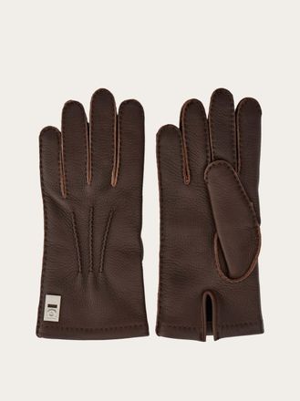 Ferragamo Uomo Guanti in pelle Marrone